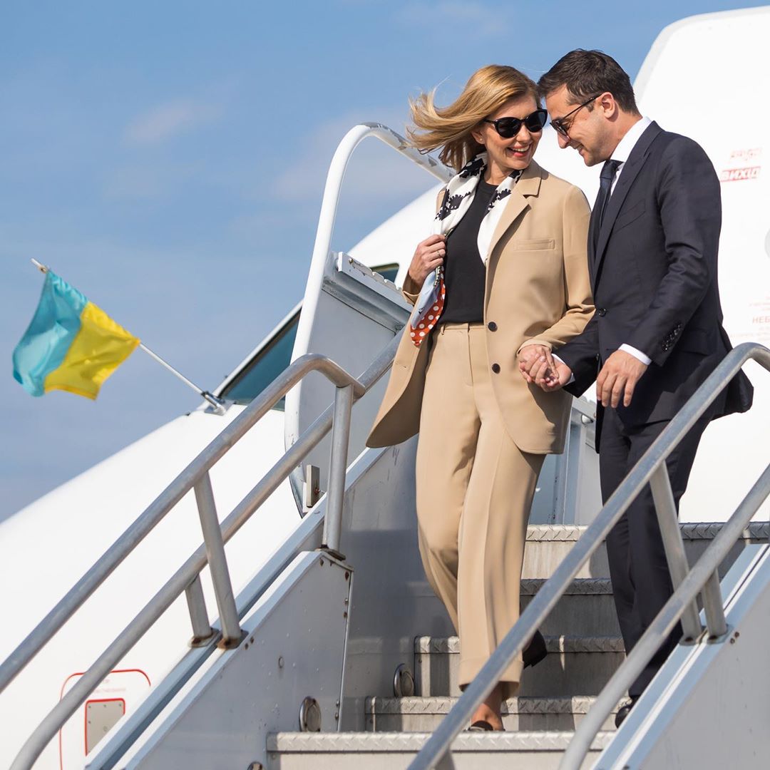 Леди нежность: Елена Зеленская восхитила невесомым образом в голубых тонах