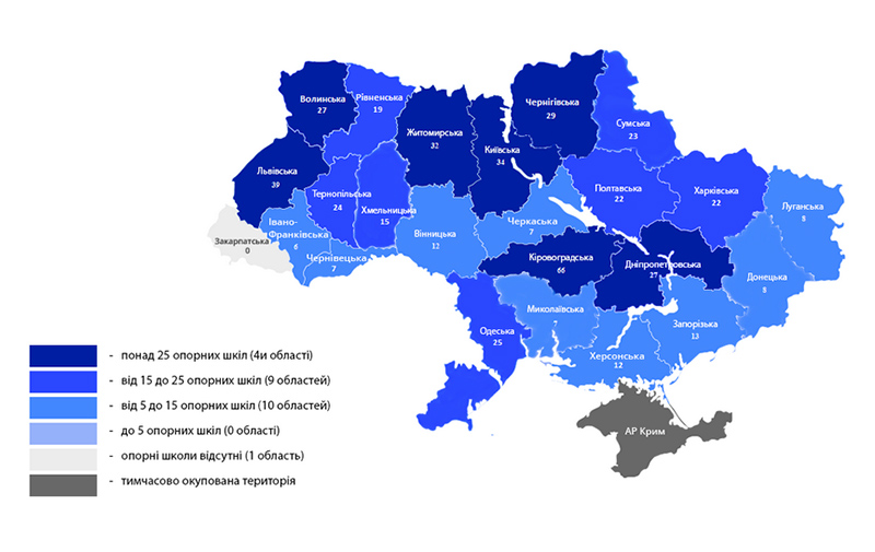 В Кабмине назвали области-аутсайдеры по созданию опорных школ