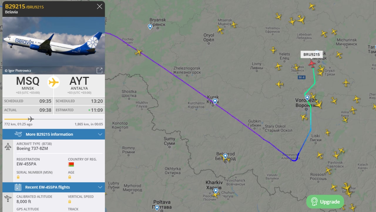 Самолет Минск-Анталия подал сигнал бедствия: что происходит