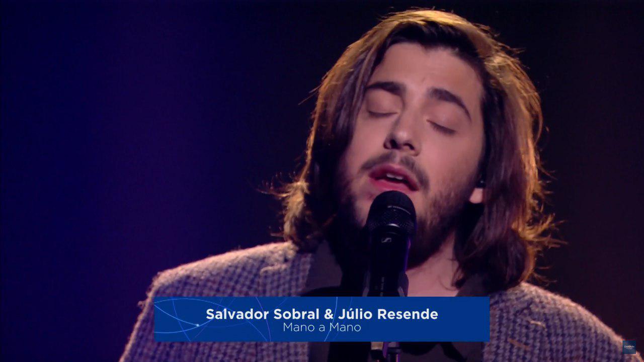 Сальвадор Собрал на сцене Евровидени 2018