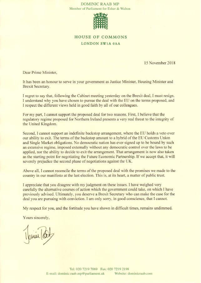 Британский министр по вопросам Brexit подал в отставку