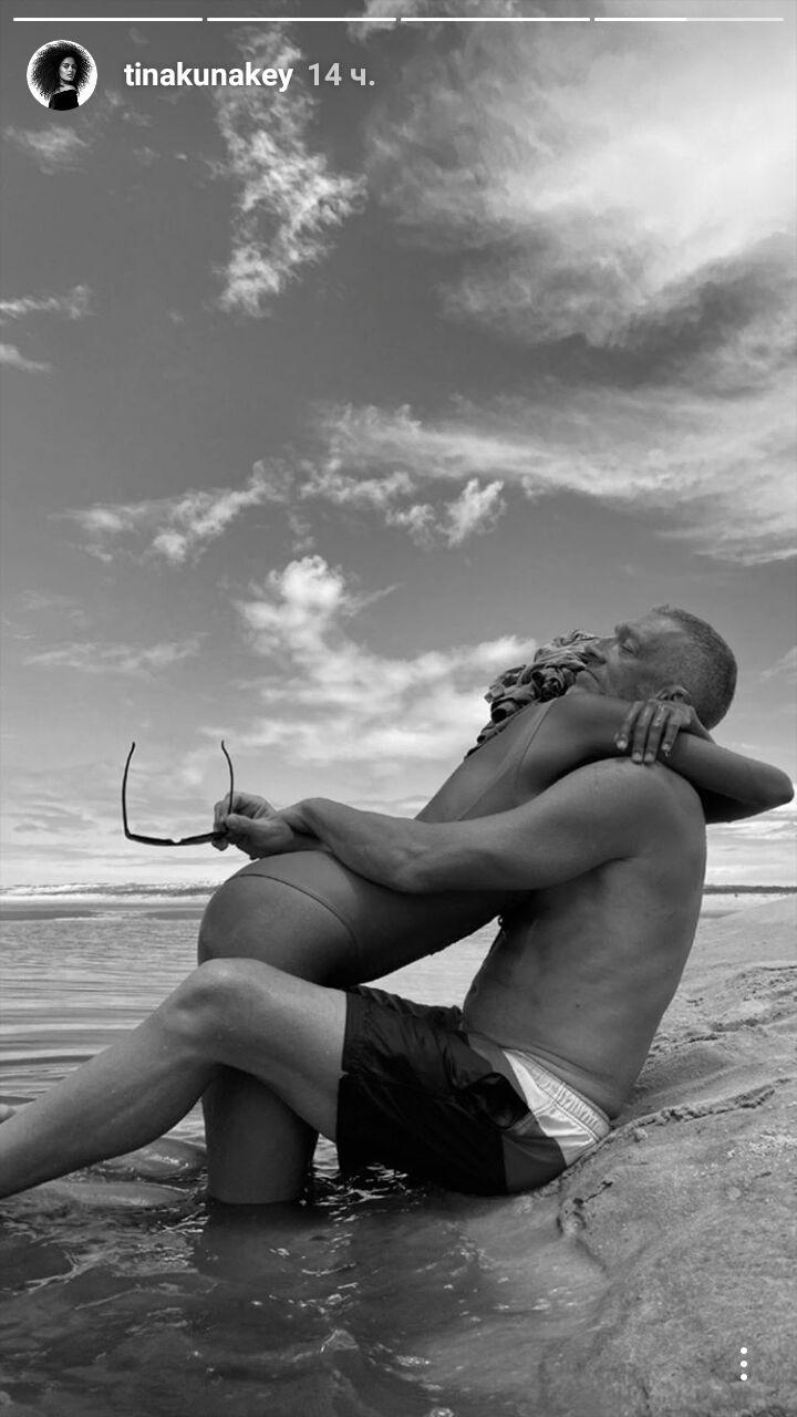 Закохані і щасливі: Тіна Кунаки і Венсан Кассель насолоджуються спільним відпочинком