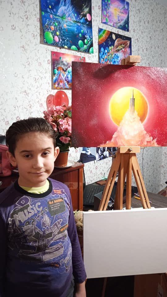 9-летний мальчик из Бердянска рисует как Пикассо
