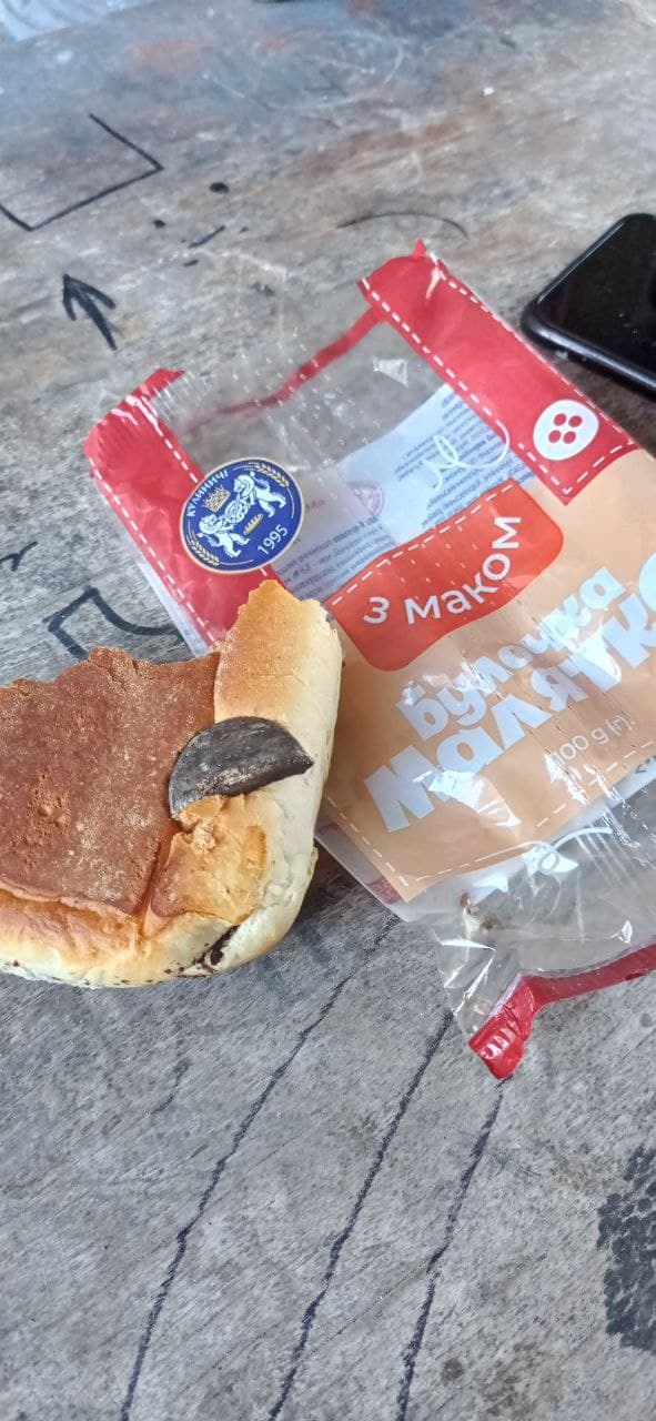 В Харькове в булочке вместо мака нашли кусок железа: в сети возмущаются
