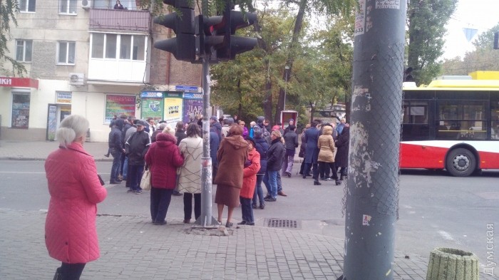 В Одесі перекривали вулиці через відсутність електропостачання