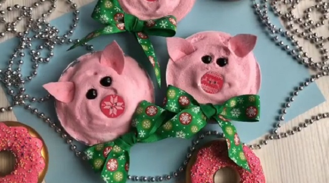 Свинки на Новый год 2019 своими руками