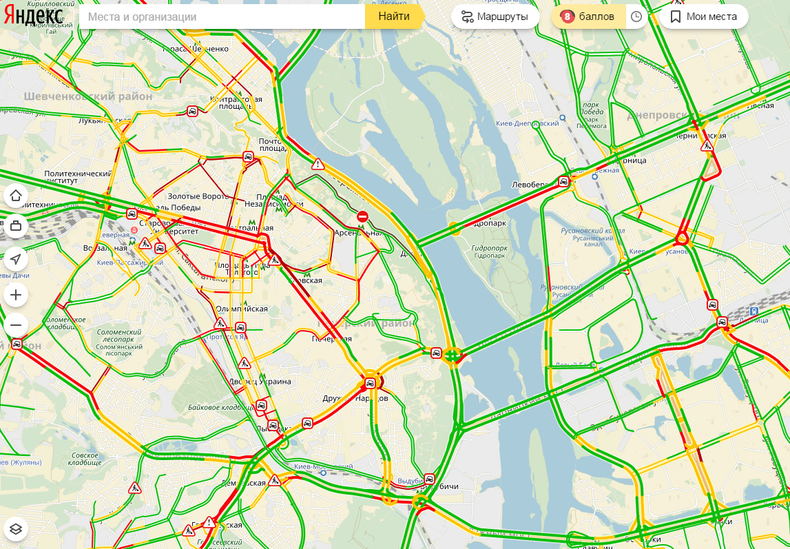 пробки в киеве
