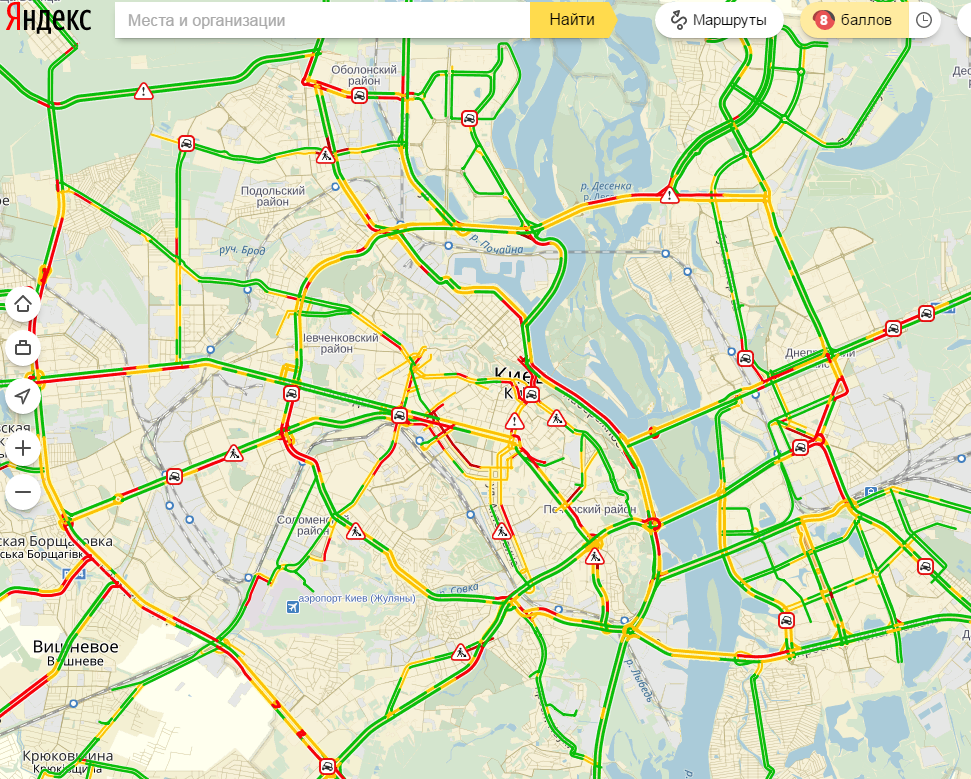 пробки в киеве