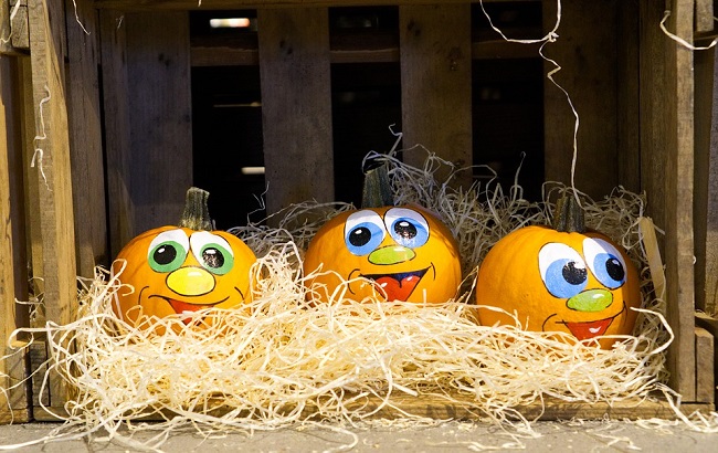 Тыква акриловыми красками