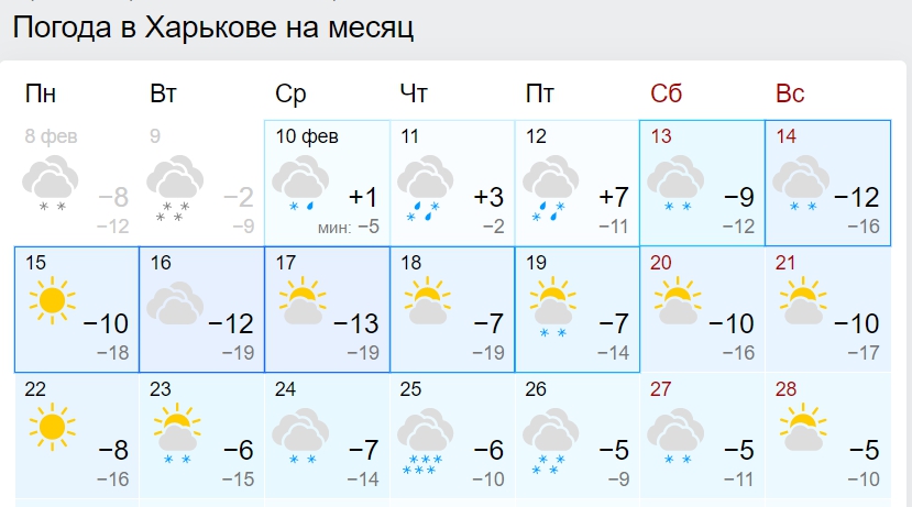 Лютые морозы до -28 и ни одного теплого дня: прогноз погоды до конца февраля