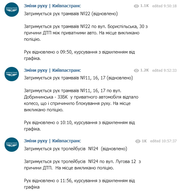 З'явилася важлива інформація про графік громадського транспорту в Києві