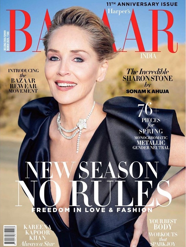 У зухвалих вбраннях і в обіймах молодого хлопця: 62-річна Шерон Стоун блищить у відвертій зйомці для Harper's Bazaar