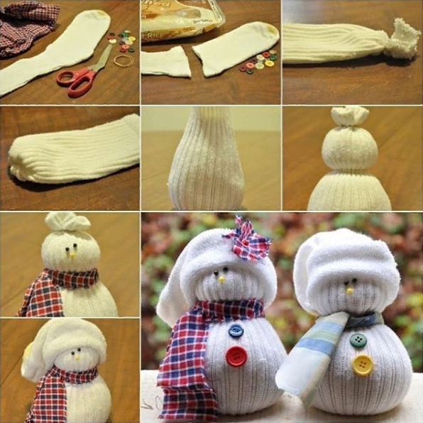 Как сделать снеговика