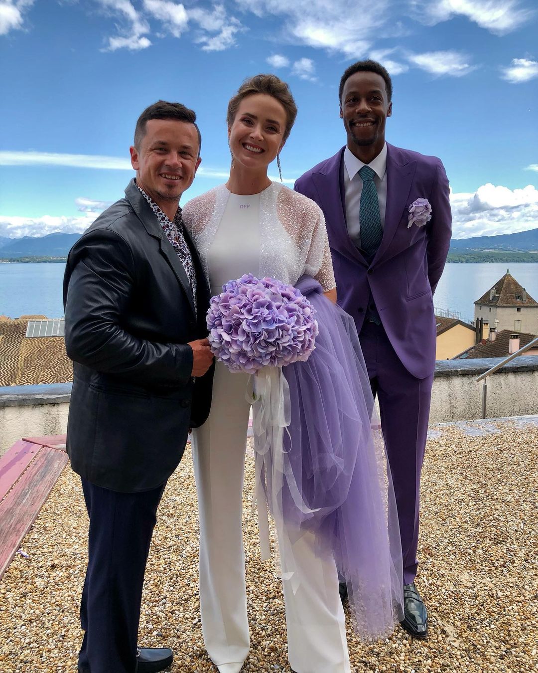 Світоліна вийшла заміж за французького тенісиста: фото з весілля