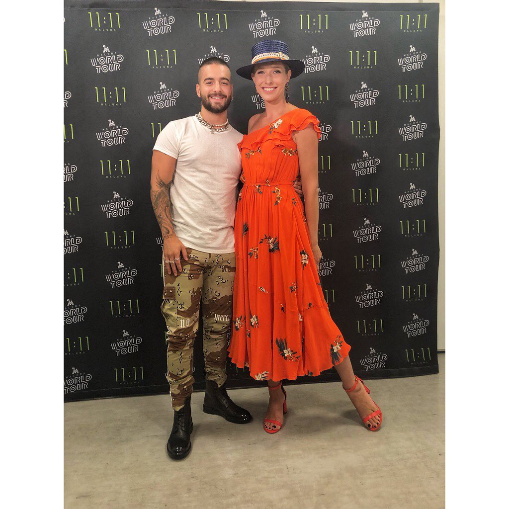 Катя Осадчая и певец Maluma