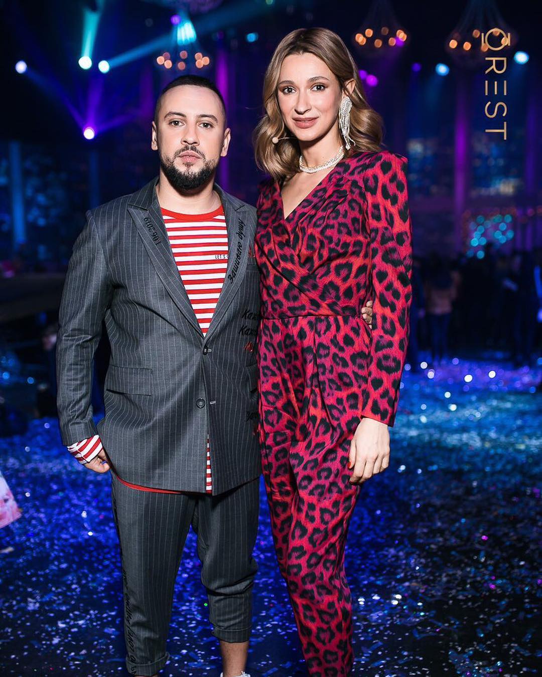 TAYANNA восхитила стильным леопардовым нарядом на съемках новогоднего шоу