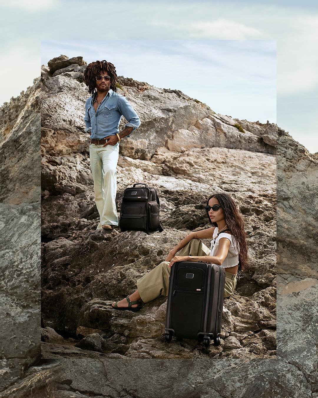 На чемоданах: Ленни Кравиц вместе с дочерью снялся в трогательной рекламе