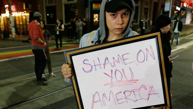 Протесты в США против победы Трампа: подробности