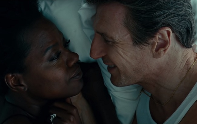 Віола Девіс і Ліам Нісон у фільмі "Вдови"