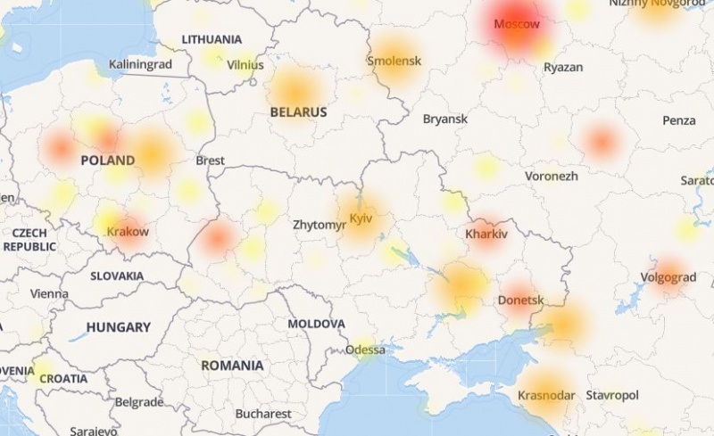 В работе Facebook произошел сбой