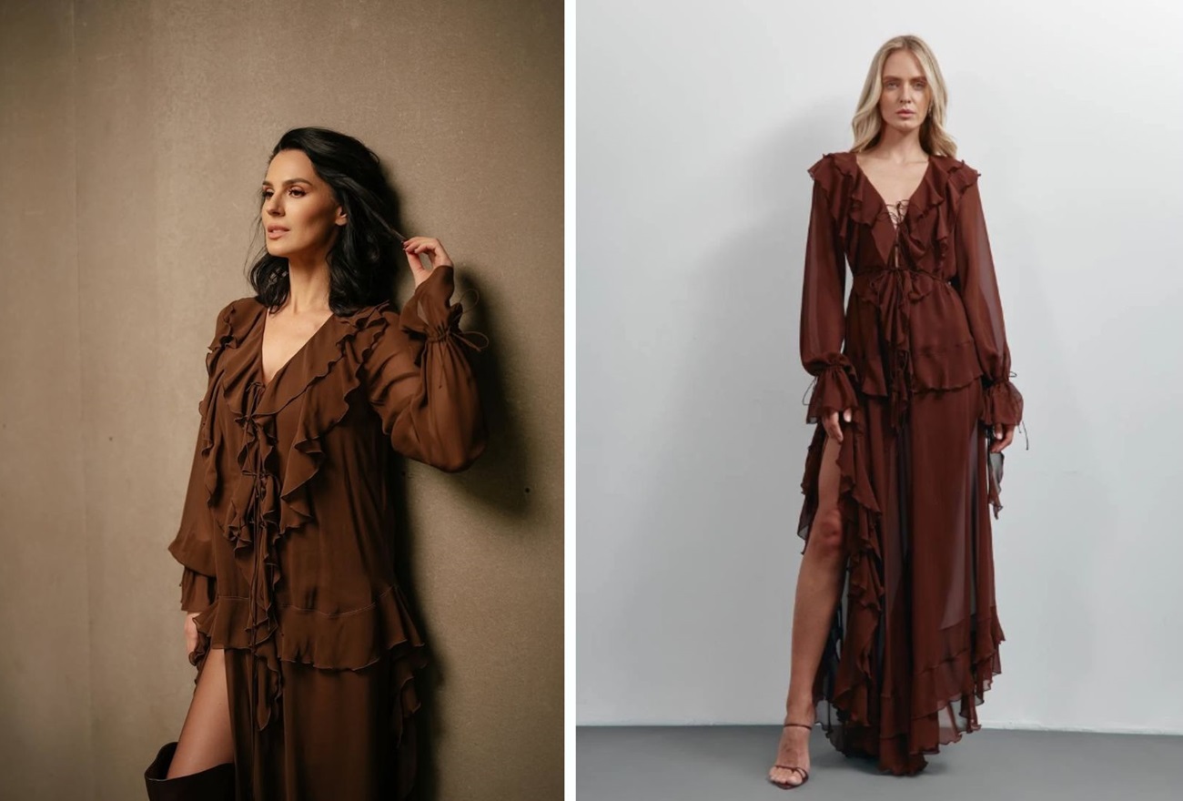 Маша Ефросинина &quot;засветила&quot; ножки в платье за 30 тысяч и эффектных сапогах (фото)