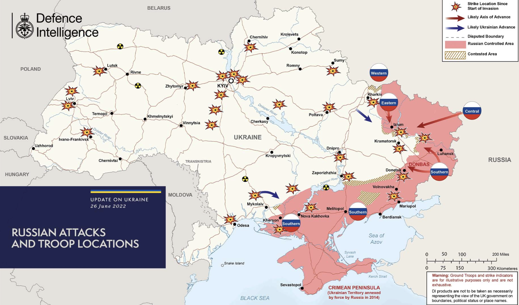 Карта войны в Украине: какая ситуация на фронтах на 26 июня