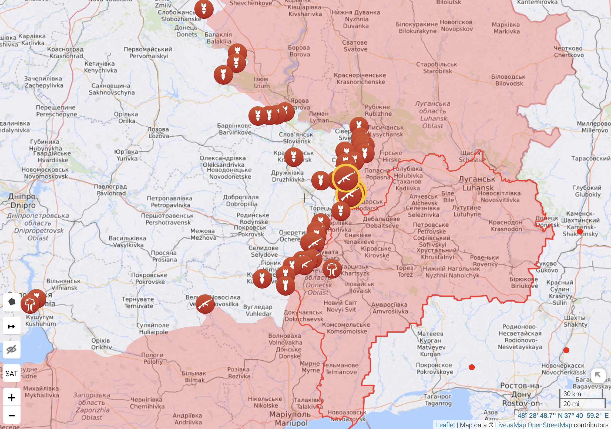 Карта війни в Україні на 13 серпня: що відбувається на фронтах