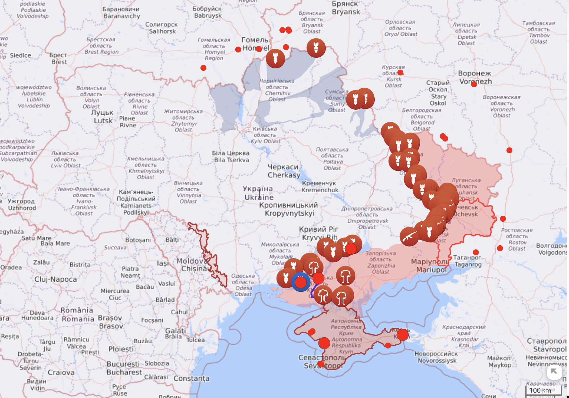 Карта війни в Україні на 14 серпня: де йдуть бої