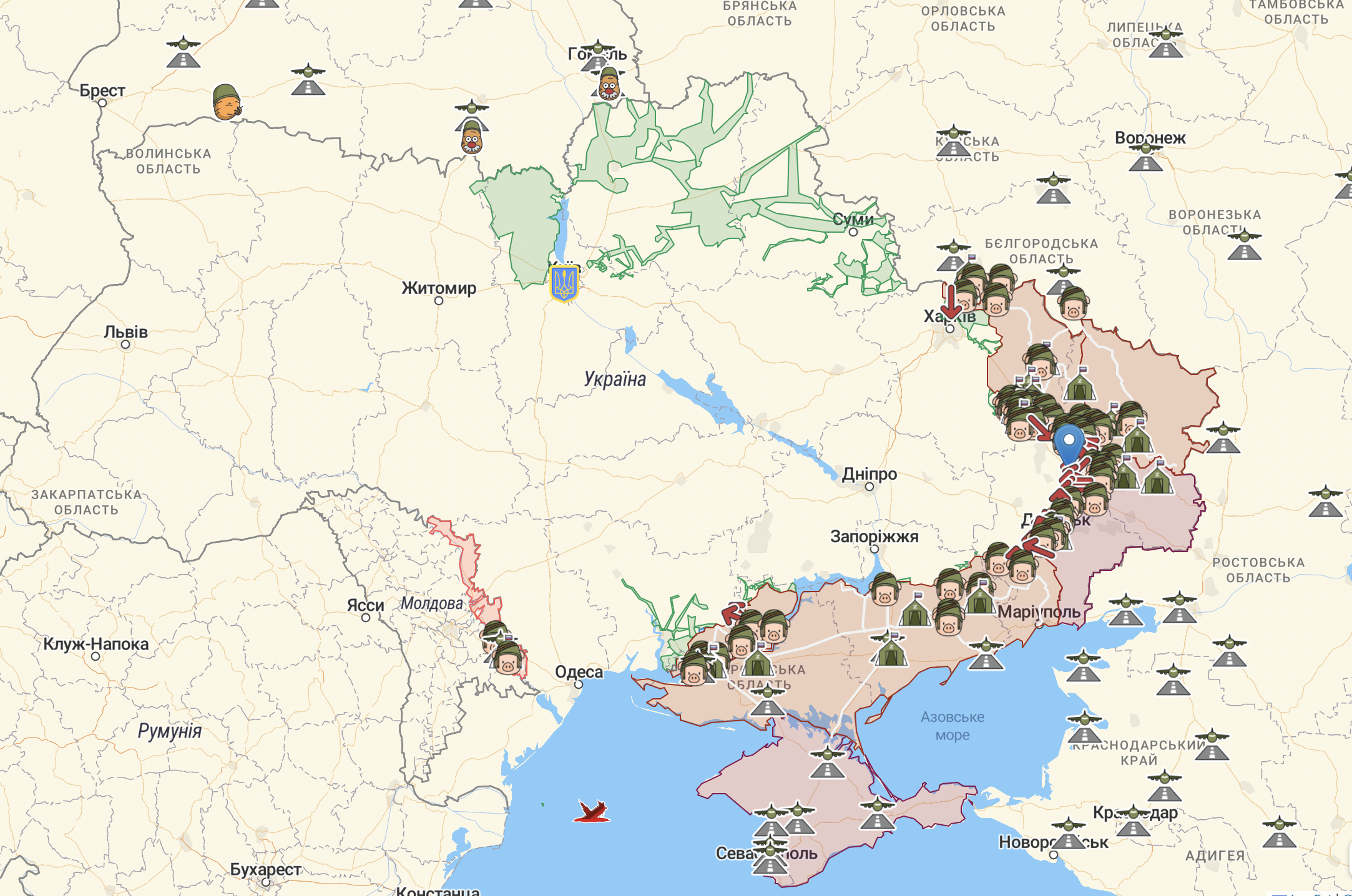 Карта війни в Україні на 18 серпня: що відбувається на фронтах