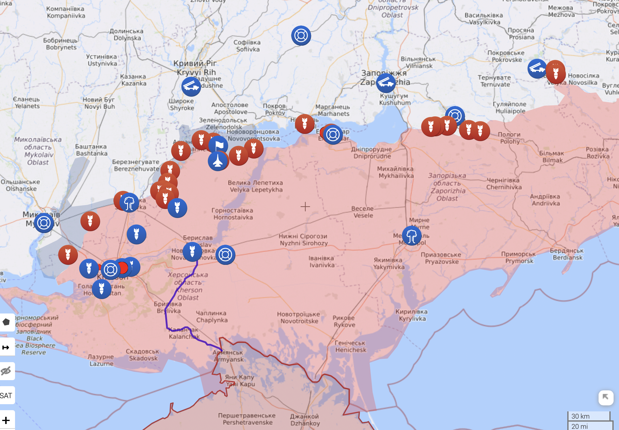 Карта войны в Украине на 8 сентября: какова ситуация на фронтах