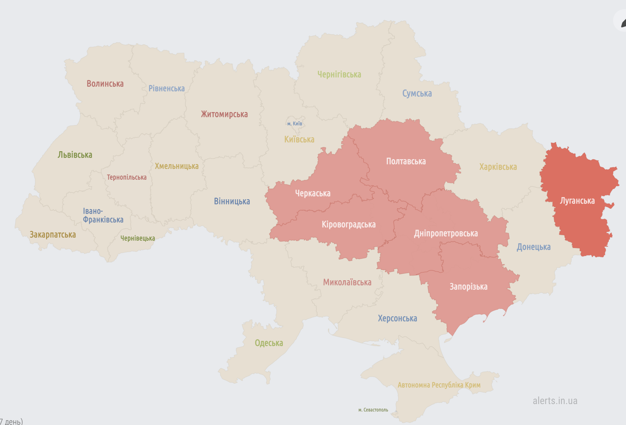 Карта украины на 15 февраля 2024 года. Карта воздушных тревог в Украине. Граница по Днепру.