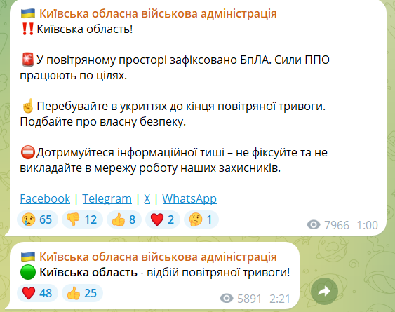 У Київській області після атаки дронів горів готельно-ресторанний комплекс