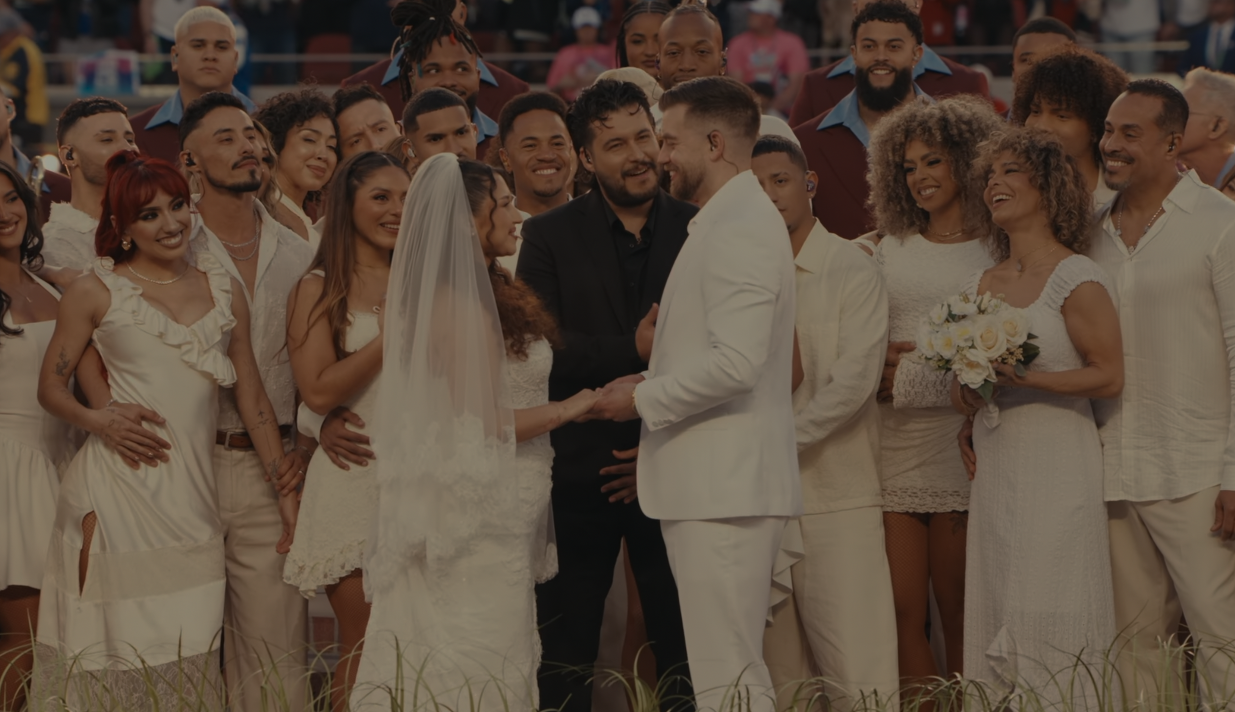 Super Bowl 2026 halftime: Gaga, Bad Bunny &amp; Ricky Martin, real wedding and political statements