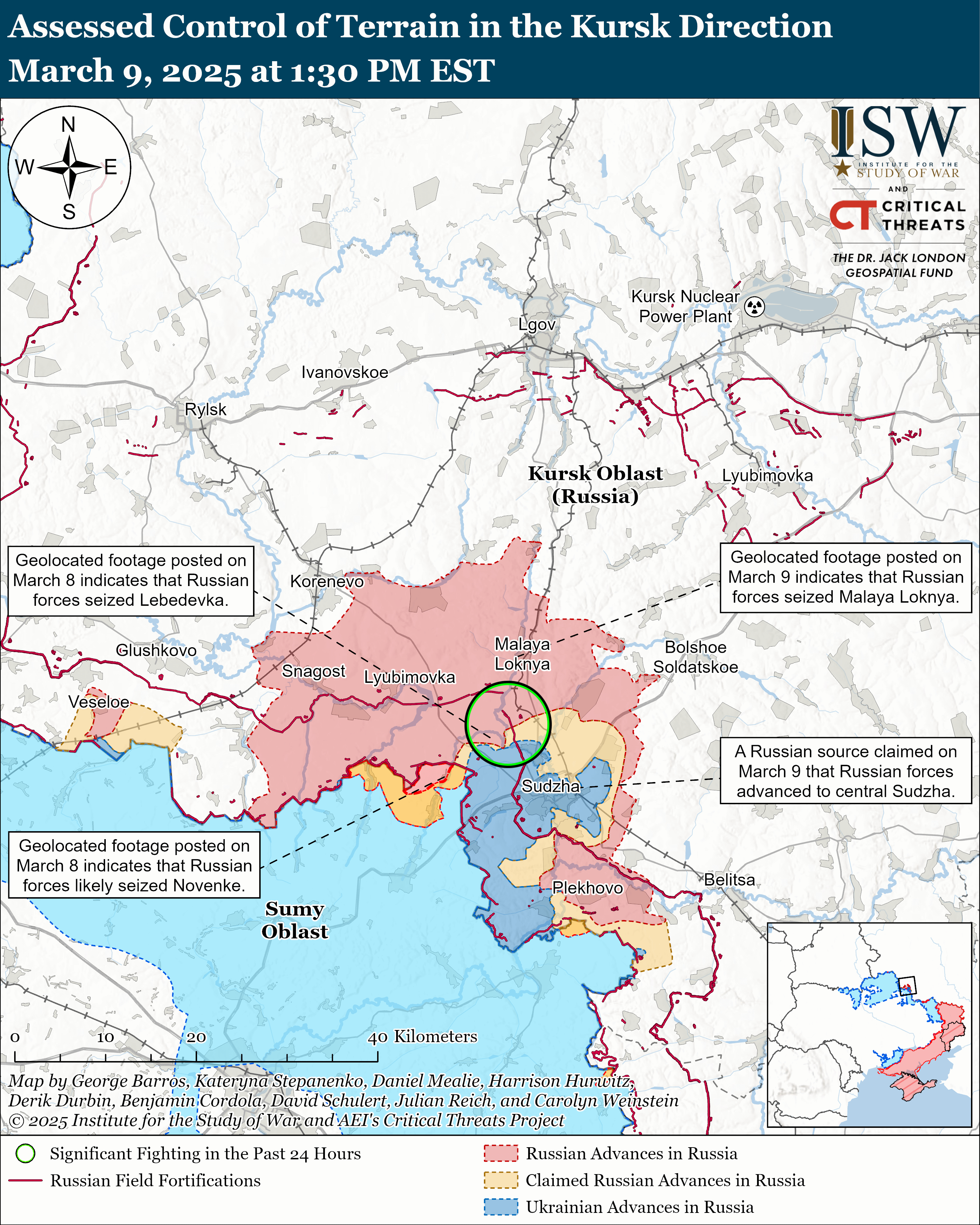 Росіяни захопили північний виступ ЗСУ в Курській області та просуваються в Суджі, - ISW