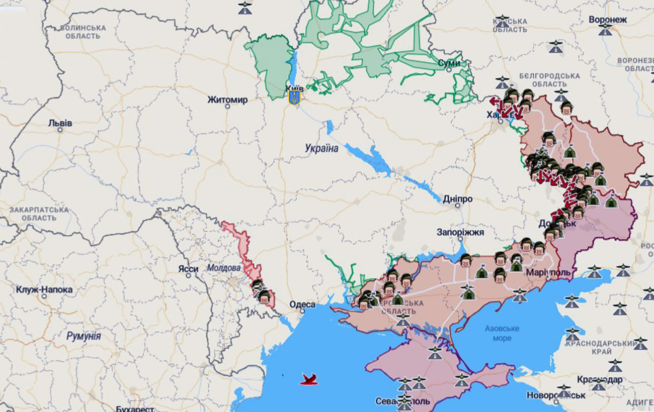 Актуальна мапа бойових дій в Україні на сьогодні: що відбувається на фронті