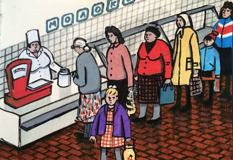 Всплыли рисунки &quot;советской&quot; девочки, показывающие суровую правду об СССР