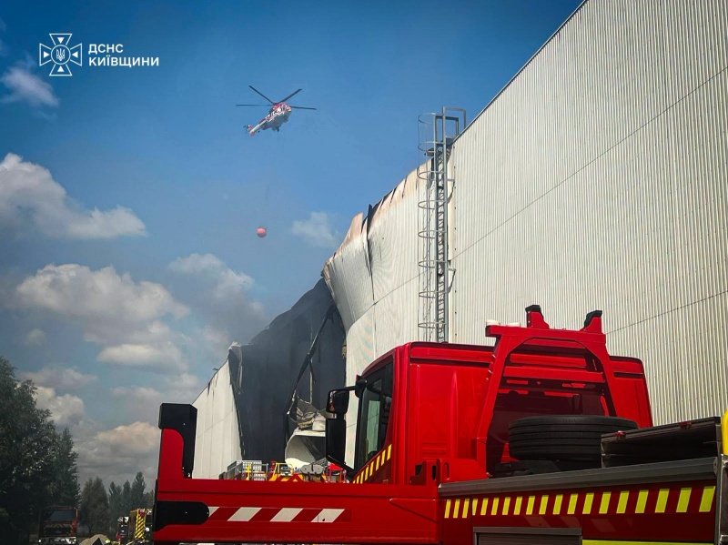 Russian strike on Kyiv region: State Emergency Service releases footage of aftermath