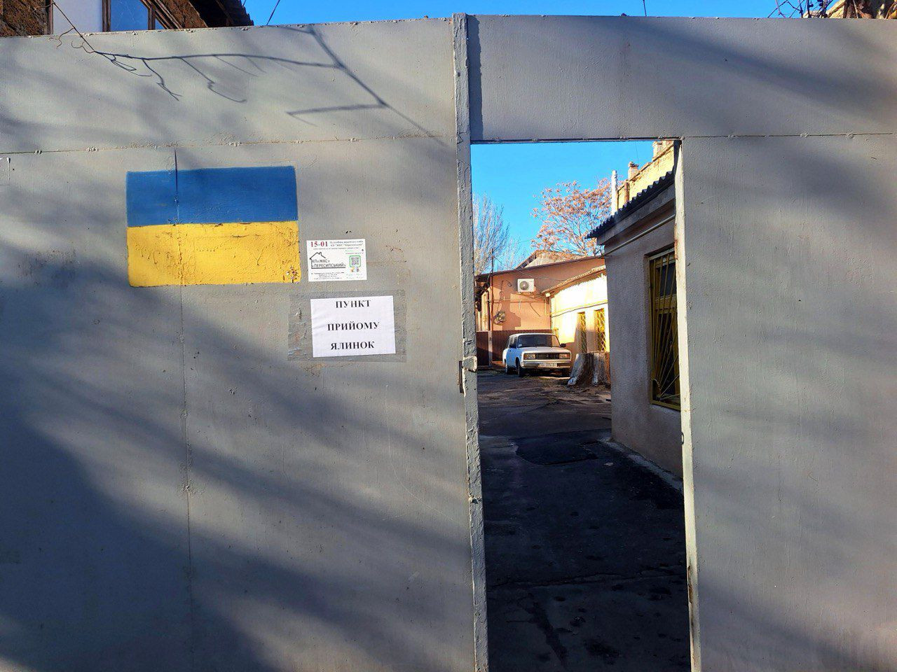 В Одессе заработали пункты приема елок: полный список адресов