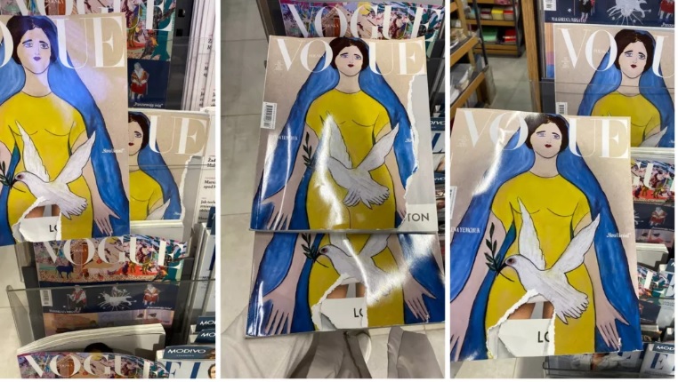 Росіянки в Польщі зі злістю рвуть глянцеві журнали, присвячені Україні (фото)