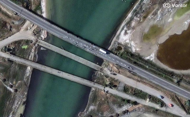 Destroyed bridges and burning oil depots: New photos reveal scale of damage after strikes on Crimea