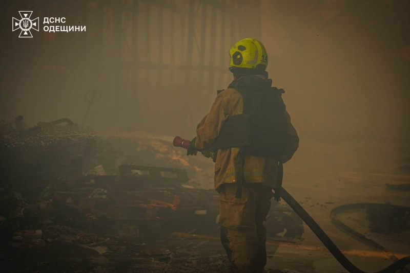 Russia strikes hygiene products factory in Odesa region with missile, injuring several people