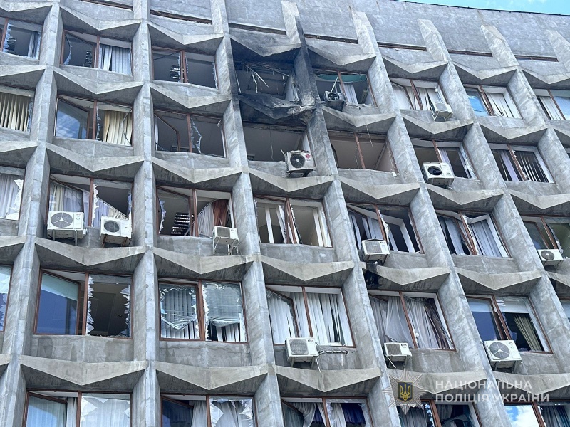 Russian drone hits Ukraine's Sumy government building — see the damage (photos)