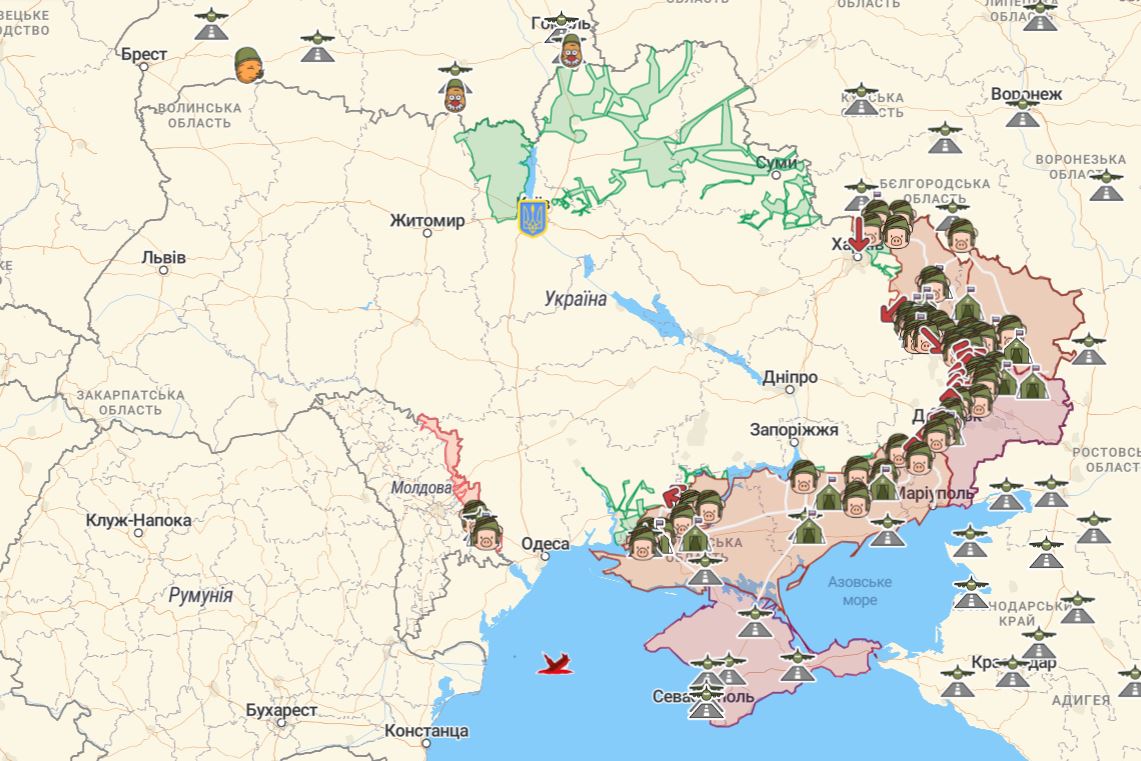 Карта війни в Україні на 5 серпня: що відбувається на фронтах