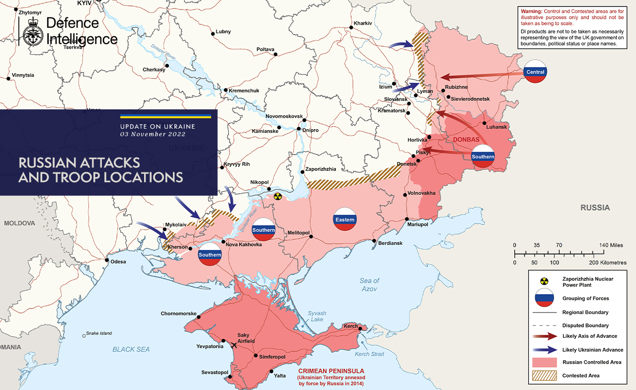 Актуальна карта війни в Україні: британська розвідка оновила дані