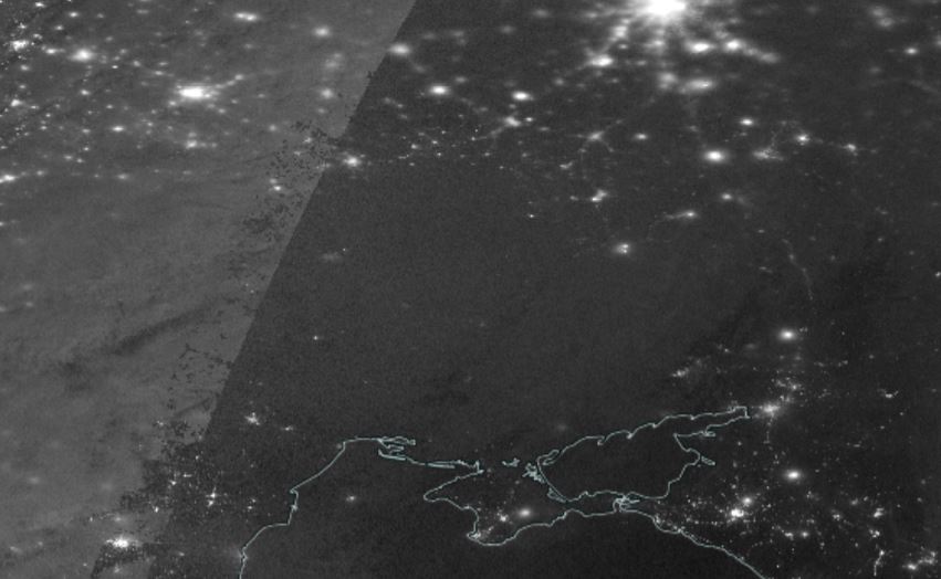 NASA показало спутниковый снимок обесточенной Украины