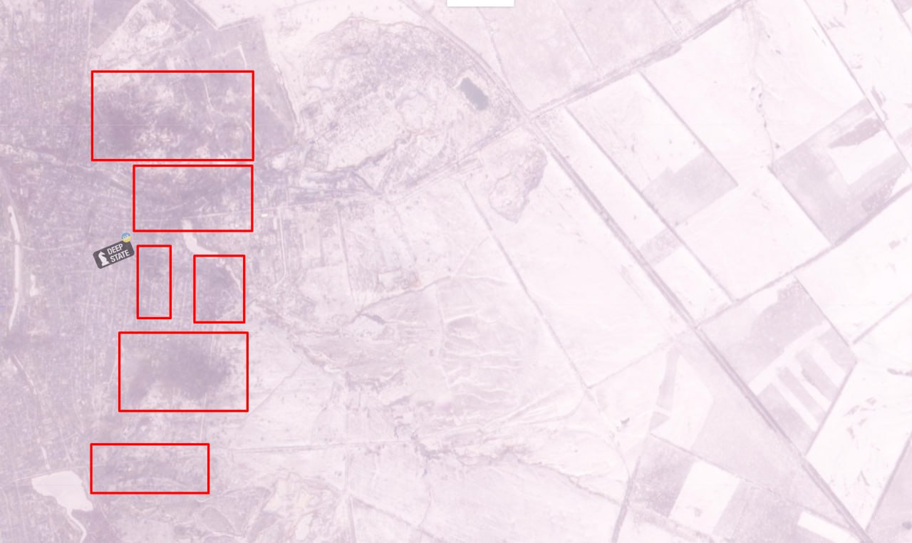 Околиці Бахмута всіяні воронками від ударів артилерії: супутниковий знімок