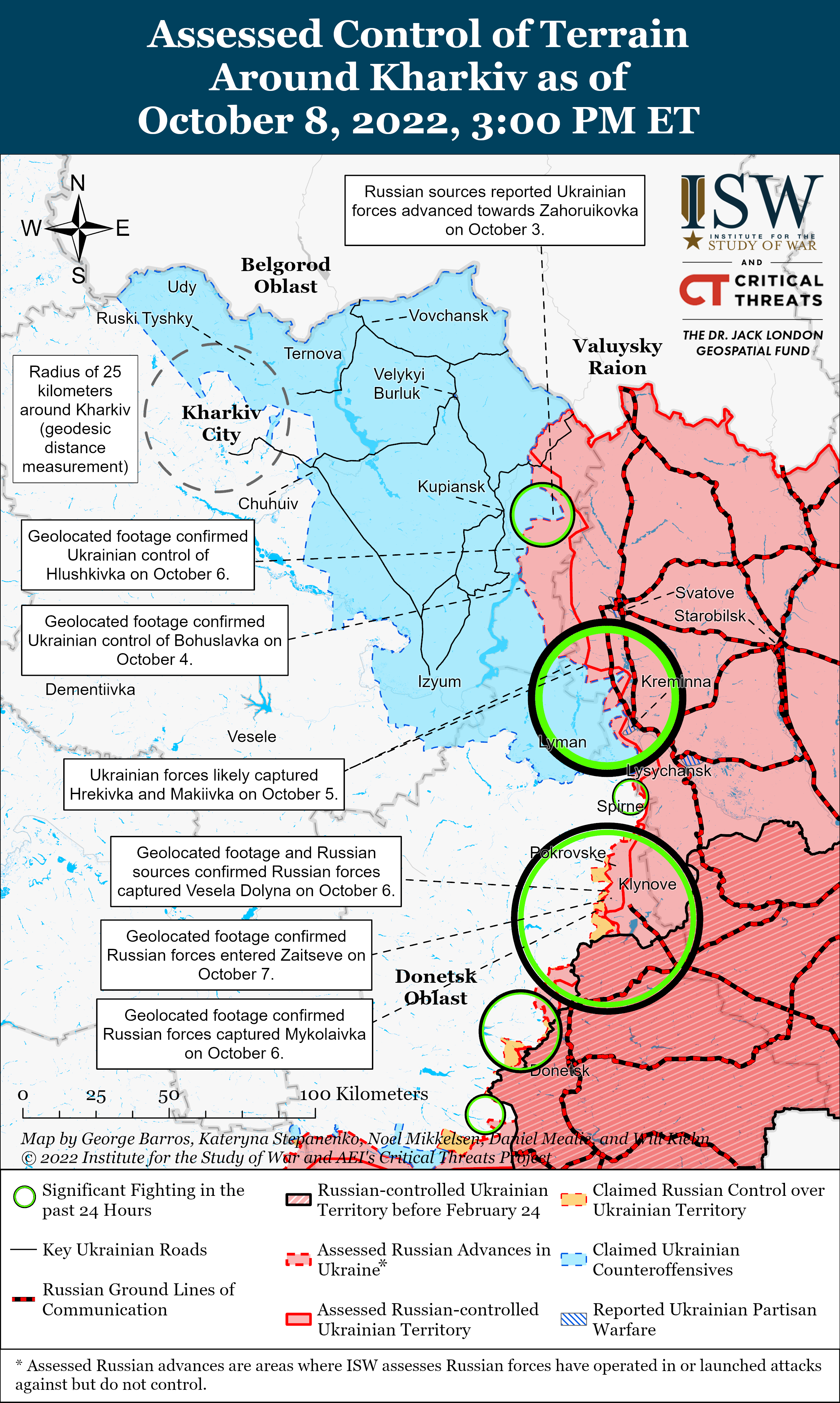 ЗСУ продовжують наступ біля Сватового, а окупанти атакують біля Бахмуту та Авдіївки (мапи)