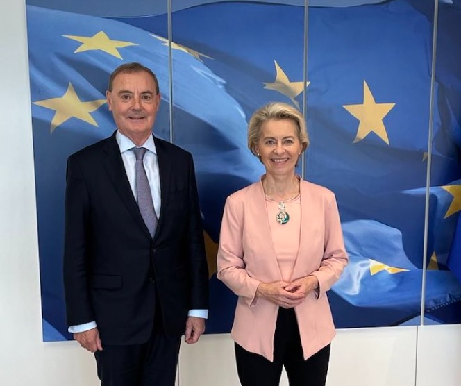 Президент Єврокомісії обговорила з посланником ЄС боротьбу з обходом санкцій проти Росії