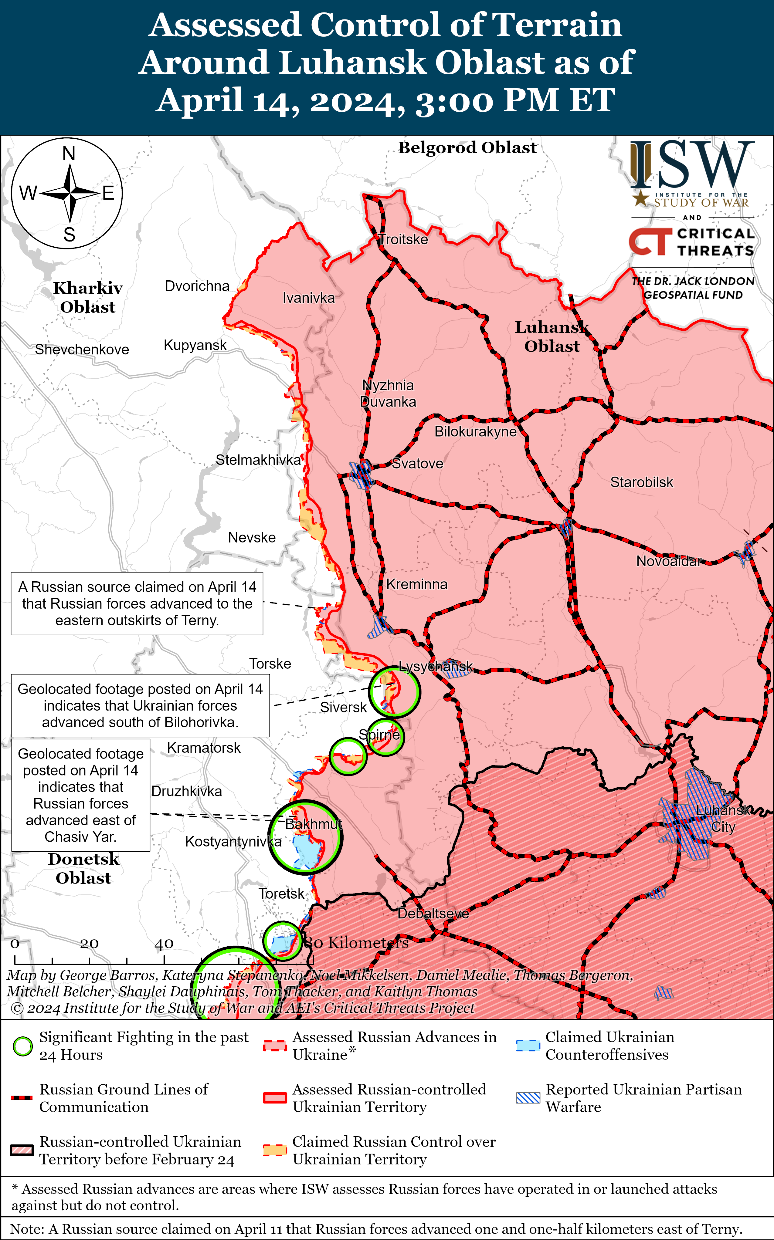 ЗСУ просунулися в районі Кремінної та Новомихайлівки: карти ISW qkxiqdxiqdeihrant