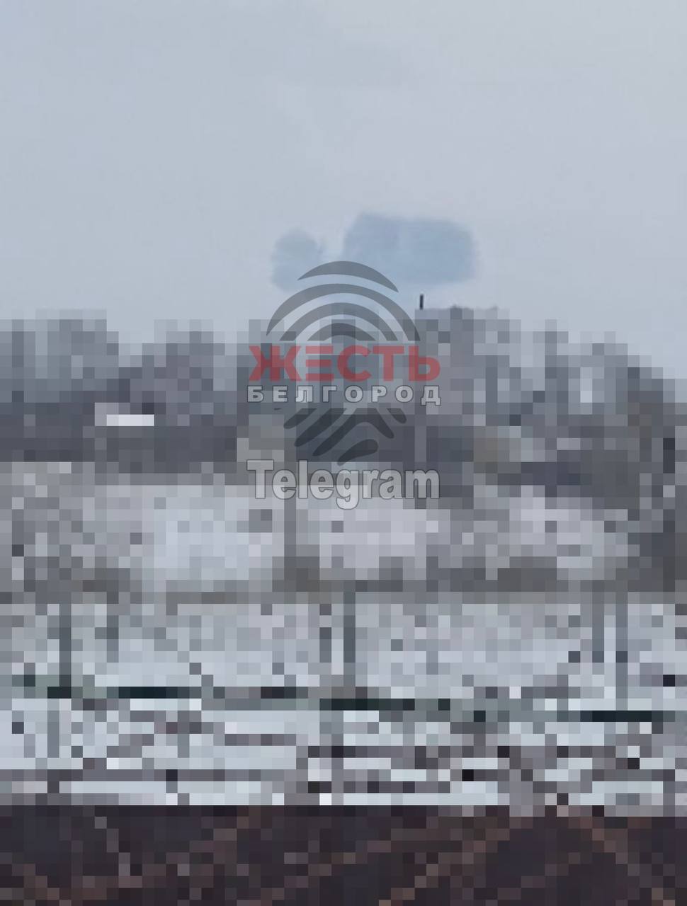 В Белгородской области упал военный самолет Ил-76